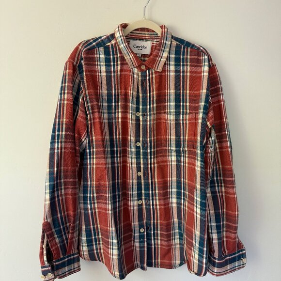 Corridor New York Men's Plaid Flannel Shirt | Size XL - Picture 1 of 6